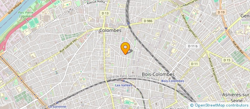 localisation de l'entreprise MADAME JUSTINE CACCIATORE à COLOMBES