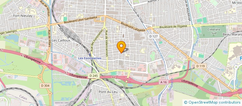 localisation de l'entreprise MADAME JUSTINE CADET  CALAIS