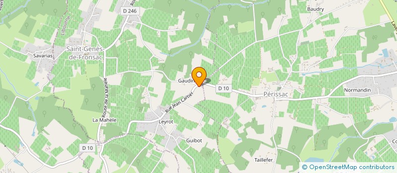 localisation de l'entreprise MADAME JUSTINE CAMONTES  SAINT-GENES-DE-FRONSAC