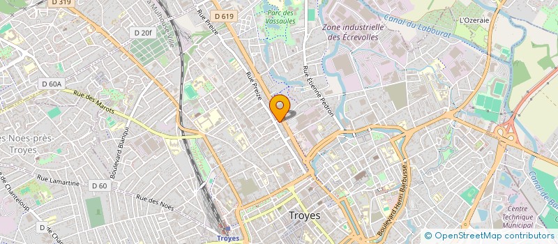 localisation de l'entreprise MADAME JUSTINE CAMUS  TROYES