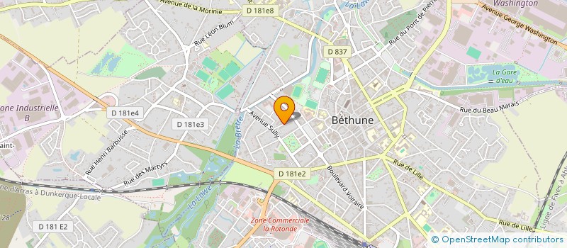 localisation de l'entreprise MADAME JUSTINE CANDILIER  BETHUNE