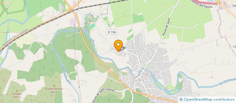 localisation de l'entreprise MADAME JUSTINE CAQUINEAU  GRANS