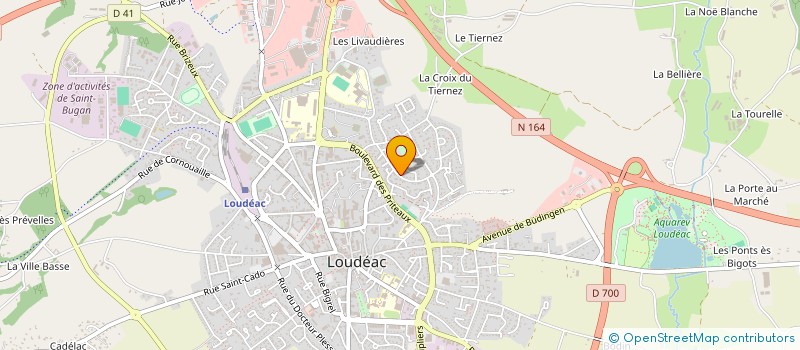 localisation de l'entreprise MADAME JUSTINE CARBONNEL à LOUDEAC