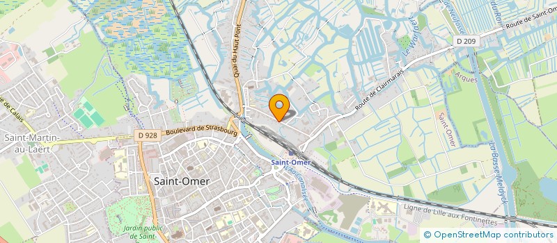 localisation de l'entreprise MADAME JUSTINE CARBONNIER  SAINT-OMER