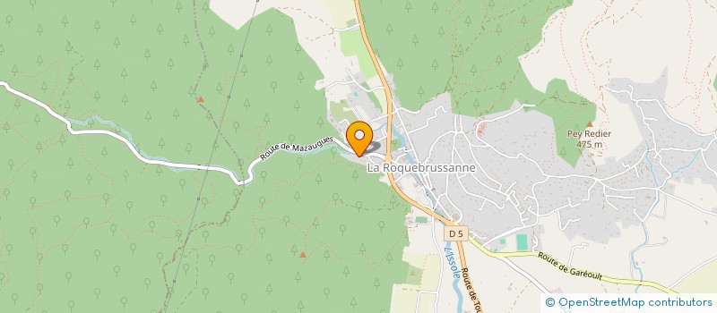 localisation de l'entreprise MADAME JUSTINE CARDAILLAC  LA ROQUEBRUSSANNE