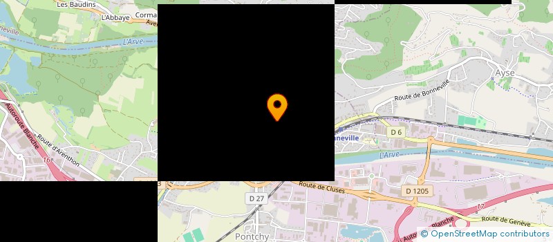 localisation de l'entreprise MADAME JUSTINE CARDINET  BONNEVILLE