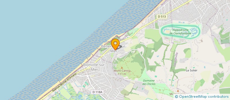 localisation de l'entreprise MADAME JUSTINE CAROLINE CUDORGE  BENERVILLE-SUR-MER