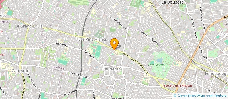 localisation de l'entreprise MADAME JUSTINE CARON à BORDEAUX