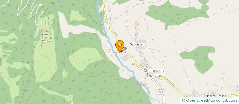 localisation de l'entreprise MADAME JUSTINE CARRE  MOLINES-EN-QUEYRAS