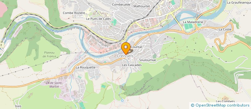 localisation de l'entreprise MADAME JUSTINE CARRIERE à CREISSELS