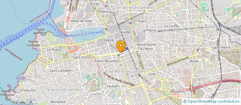 localisation de l'entreprise MADAME JUSTINE CATANI  MARSEILLE