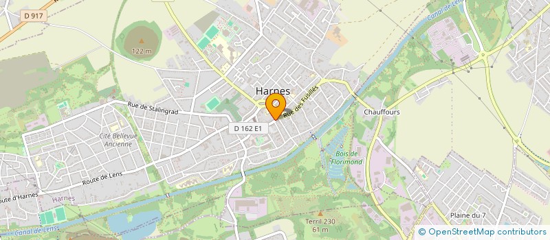 localisation de l'entreprise MADAME JUSTINE CATILLON  HARNES