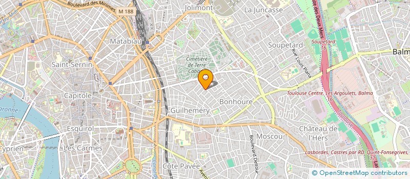 localisation de l'entreprise MADAME JUSTINE CATTIAUX  TOULOUSE