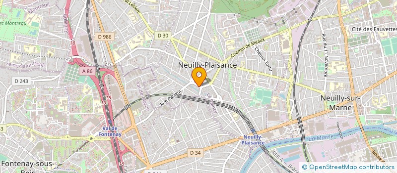 localisation de l'entreprise MADAME JUSTINE CAYLA à NEUILLY-PLAISANCE