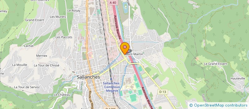 localisation de l'entreprise MADAME JUSTINE CHAKHALOFF  SALLANCHES