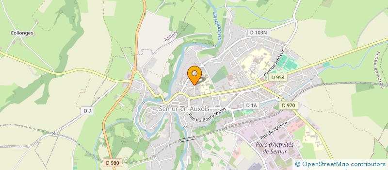 localisation de l'entreprise MADAME JUSTINE CHAMBERAUD à SEMUR-EN-AUXOIS