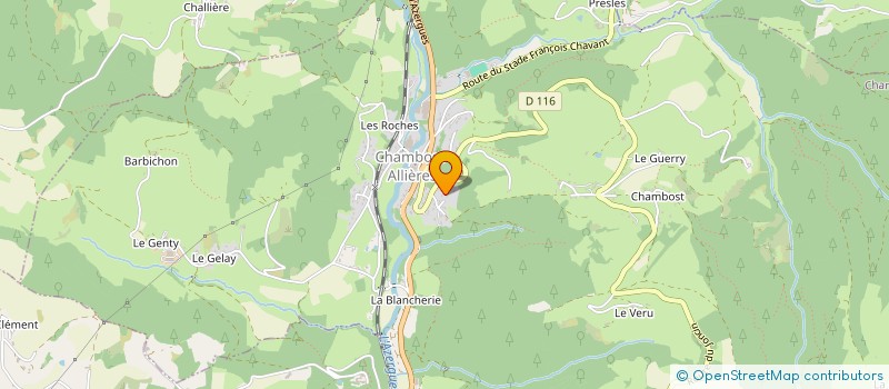 localisation de l'entreprise MADAME JUSTINE CHANRION  CHAMBOST-ALLIERES