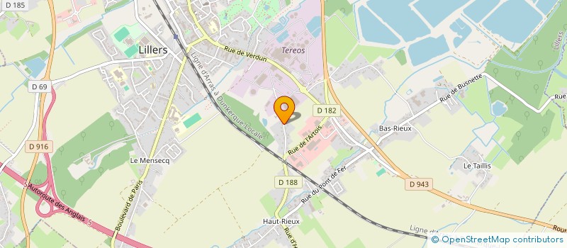 localisation de l'entreprise MADAME JUSTINE CHARLES  LILLERS