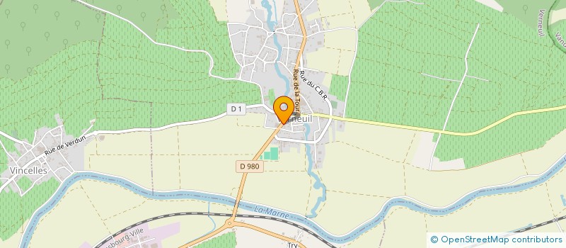 localisation de l'entreprise MADAME JUSTINE CHARPENTIER  VERNEUIL