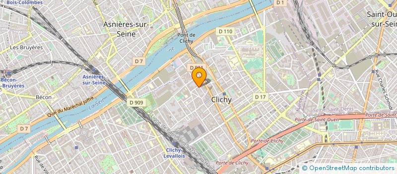 localisation de l'entreprise MADAME JUSTINE CHARREYRE à CLICHY