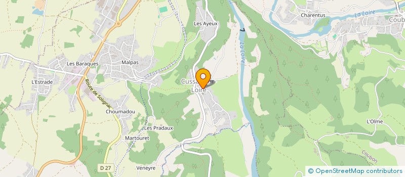 localisation de l'entreprise MADAME JUSTINE CHARREYRE  CUSSAC-SUR-LOIRE