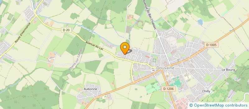 localisation de l'entreprise MADAME JUSTINE CHERPITEL  DOUVAINE