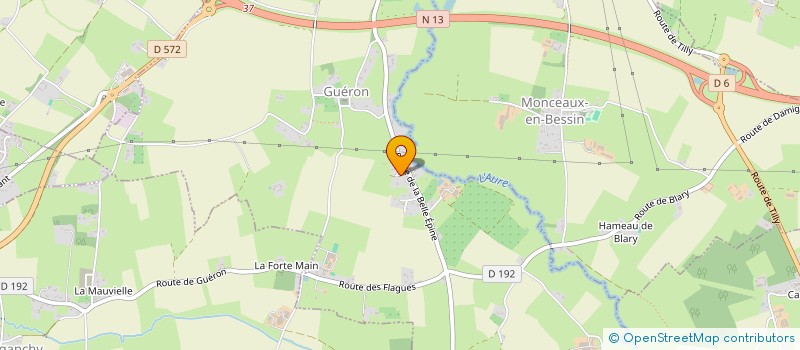 localisation de l'entreprise MADAME JUSTINE CHEVALLIER  GUERON