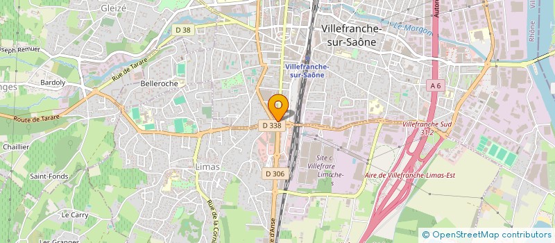 localisation de l'entreprise MADAME JUSTINE CHOMARAT  VILLEFRANCHE-SUR-SAONE