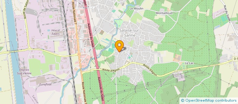 localisation de l'entreprise MADAME JUSTINE CHOSSON  SALAISE-SUR-SANNE