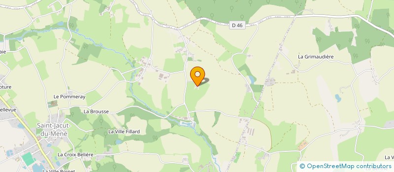 localisation de l'entreprise MADAME JUSTINE CHRETIEN à LE MENE