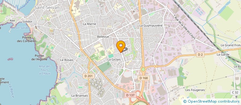 localisation de l'entreprise MADAME JUSTINE CLEMENT  SAINT-MALO