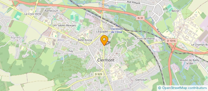 localisation de l'entreprise MADAME JUSTINE CLERMONT à CLERMONT