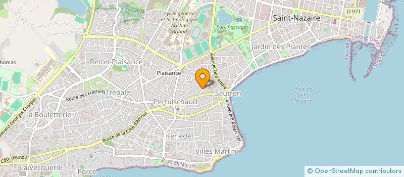 localisation de l'entreprise MADAME JUSTINE CLOUET  SAINT-NAZAIRE