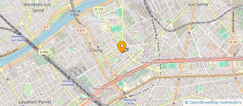 localisation de l'entreprise MADAME JUSTINE COGNET  CLICHY