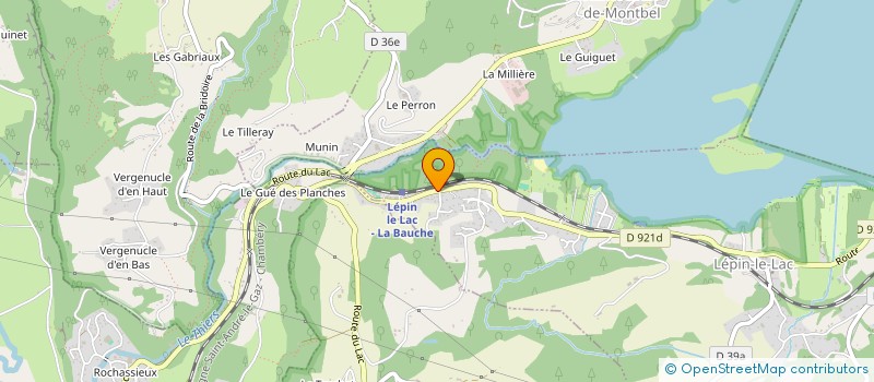 localisation de l'entreprise MADAME JUSTINE COLLOMB  LEPIN-LE-LAC