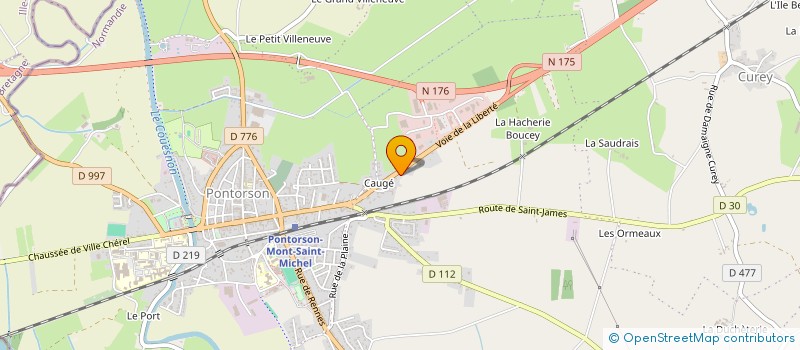 localisation de l'entreprise MADAME JUSTINE CORDON  SAINT-HILAIRE-DU-HARCOUET