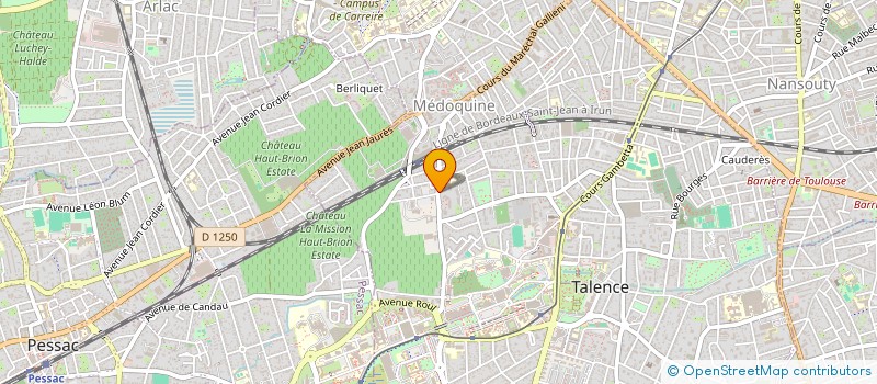 localisation de l'entreprise MADAME JUSTINE CORMARY  TALENCE