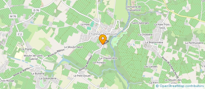 localisation de l'entreprise MADAME JUSTINE CORMIER  CHATEAU-THEBAUD