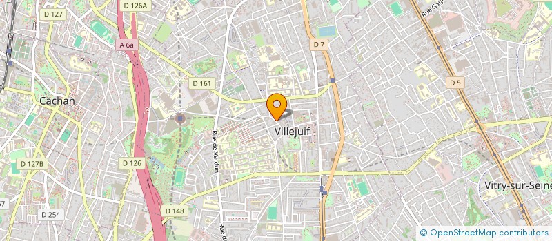 localisation de l'entreprise MADAME JUSTINE CORNU  VILLEJUIF