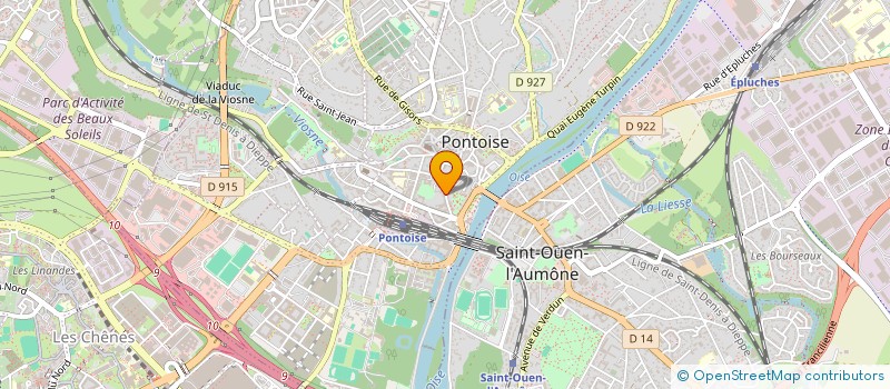 localisation de l'entreprise MADAME JUSTINE COSCIA  PONTOISE