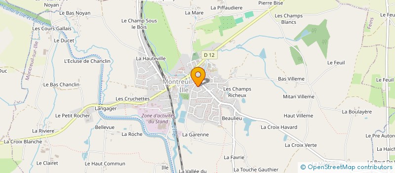 localisation de l'entreprise MADAME JUSTINE COSSET  MONTREUIL-SUR-ILLE