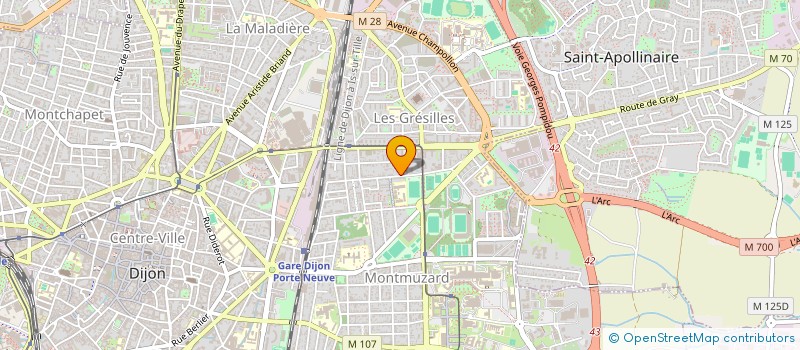 localisation de l'entreprise MADAME JUSTINE COTE à DIJON