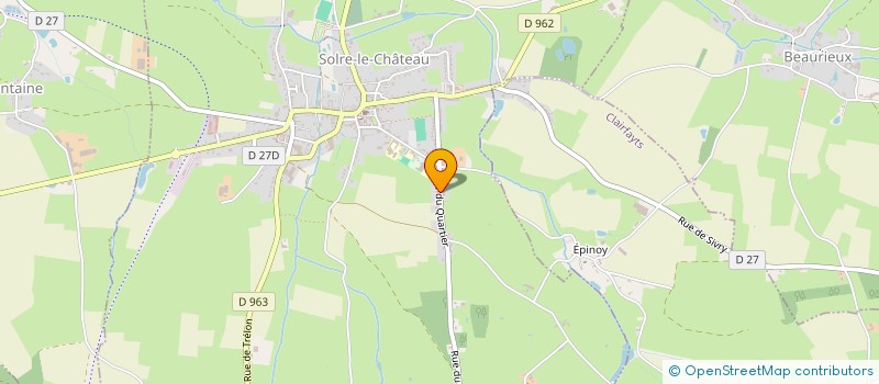 localisation de l'entreprise MADAME JUSTINE COUPPEZ  SOLRE-LE-CHATEAU