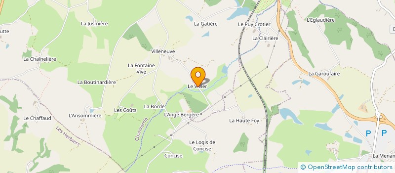 localisation de l'entreprise MADAME JUSTINE COUSSEAU à CHANVERRIE
