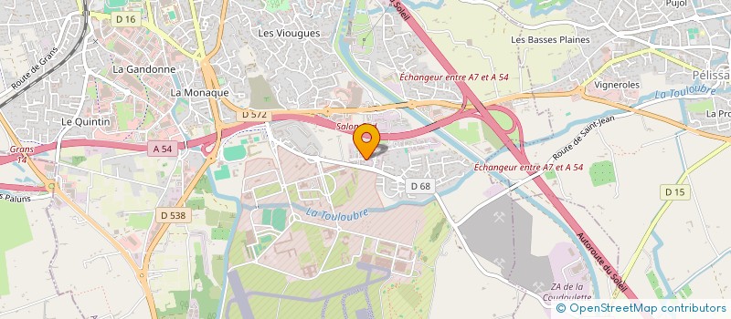 localisation de l'entreprise MADAME JUSTINE CRIBAILLET  SALON-DE-PROVENCE