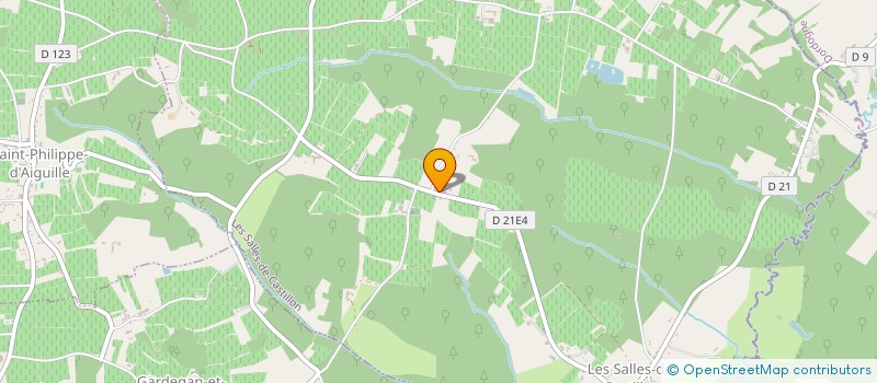 localisation de l'entreprise MADAME JUSTINE CRUCHON  LES SALLES-DE-CASTILLON