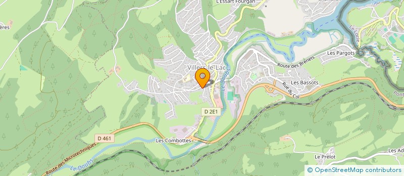 localisation de l'entreprise MADAME JUSTINE CUENOT  VILLERS-LE-LAC