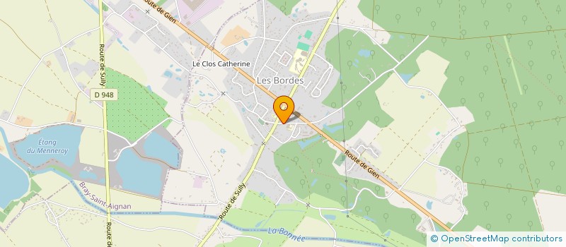 localisation de l'entreprise MADAME JUSTINE DA SILVA  LES BORDES