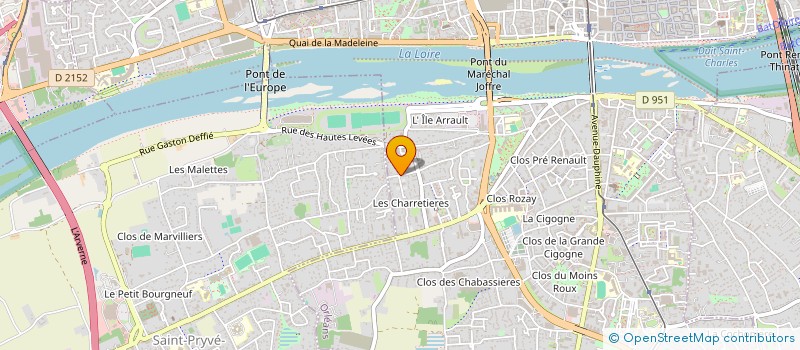 localisation de l'entreprise MADAME JUSTINE DACQUAY à ORLEANS