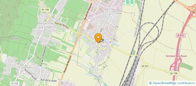 localisation de l'entreprise MADAME JUSTINE DALLER  PERRIGNY-LES-DIJON